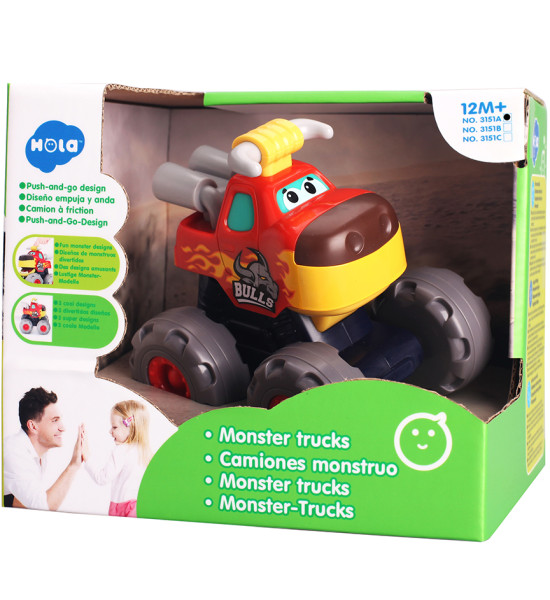 Monster Truck, Diseño Toro, (Diseño Push and Go), Unidad